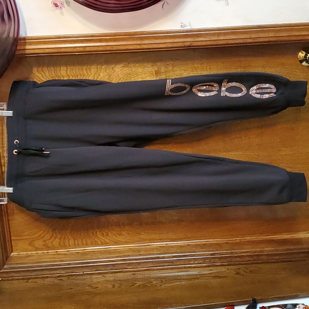 BEBE Rhinestone Jogger